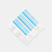Blue Crackle Striped Paper Cocktail Napkins Servet (Hoek)