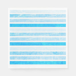 Blue Crackle Striped Paper Lunch Napkins Servet