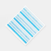 Blue Crackle Striped Paper Lunch Napkins Servet (Hoek)