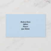 Blue Crafted Roos Designer Visitekaartje (Achterkant)