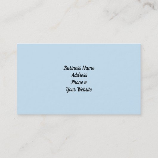 Blue Crafted Roos Designer Visitekaartje (Achterkant)