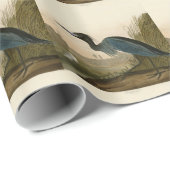 Blue Crane Heron Audubon Painting Cadeaupapier (Rol Hoek)