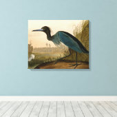 Blue Crane Heron Audubon Painting Canvas Afdruk (Insitu (Houten vloer))