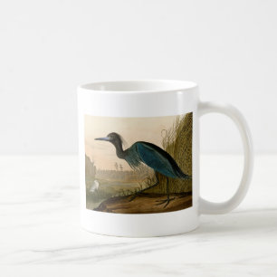 Blue Crane Heron Audubon Painting Koffiemok