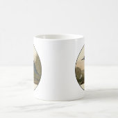 Blue Crane Heron Audubon Painting Koffiemok (Center)