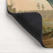 Blue Crane Heron Audubon Painting Muismat (Hoek)