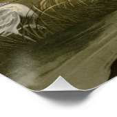 Blue Crane Heron Audubon Painting Perfect Poster (Hoek)