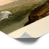 Blue Crane Heron Audubon Painting Poster (Hoek)