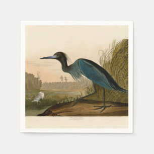 Blue Crane Heron Audubon Painting Servetten