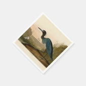 Blue Crane Heron Audubon Painting Servetten (Hoek)