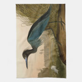 Blue Crane Heron Audubon Painting Theedoek (Verticaal)