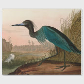 Blue Crane of Heron Birds of America Audubon Print Cadeaupapier (Vlak)