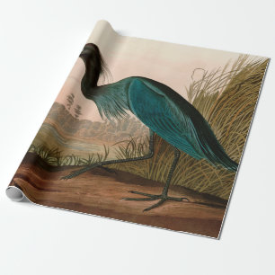 Blue Crane of Heron Birds of America Audubon Print Cadeaupapier