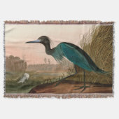 Blue Crane of Heron Birds of America Audubon Print Deken (Voorkant)