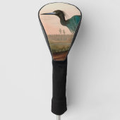 Blue Crane of Heron Birds of America Audubon Print Golfheadcover (Voorkant)