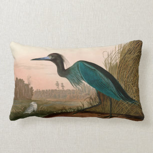 Blue Crane of Heron Birds of America Audubon Print Kussen