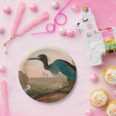 Blue Crane of Heron Birds of America Audubon Print Papieren Bordje (Feest)