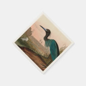 Blue Crane of Heron Birds of America Audubon Print Servet (Hoek)