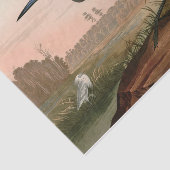 Blue Crane of Heron Birds of America Audubon Print Tissuepapier (Detail)