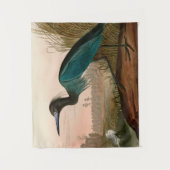 Blue Crane of Heron Birds of America Audubon Print Wandkleed (Voorkant)