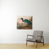 Blue Crane of Heron Birds of America Audubon Print Wandkleed (In Situ (horizontaal))