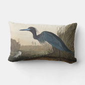 Blue Crane of Heron uit Amerikaanse vogels Kussen (Achterkant)