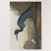 Blue Crane of Heron uit Amerikaanse vogels Legpuzzel (Verticaal)