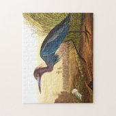Blue Crane of Heron van John James Audubon Legpuzzel (Verticaal)