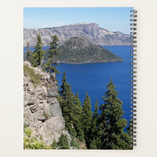 Blue Crater Lake Foto Planner (Achterkant)