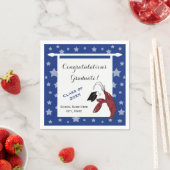 Blue Crawfish / Lobster Stars Afstuderen Servet (Insitu)