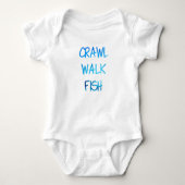 Blue Crawl Walk Fish Romper (Voorkant)