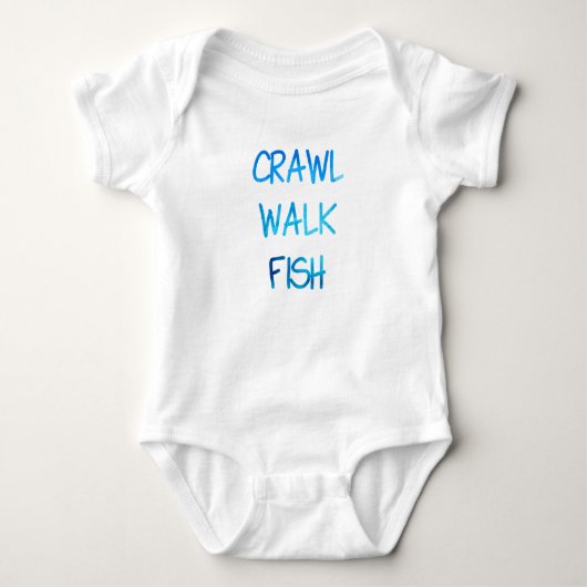 Blue Crawl Walk Fish Romper (Voorkant)
