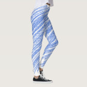 Blue Crayon Style Artwork Leggings (Rechts)