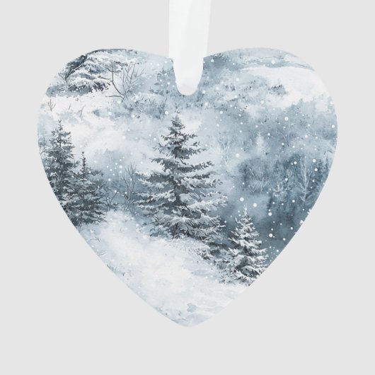 Blue Cream Christmas Snowflakes Ornament (achterkant)