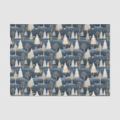 Blue Cream en Snowy Fields Tissuepapier (Voorkant)