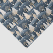 Blue Cream en Snowy Fields Tissuepapier (Detail)