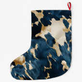 Blue Cream Koeienhuid Kerstnaam Grote Kerstsok (Achterkant)