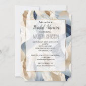 Blue Cream Ocean Zee Sand Beach Abstract Kaart (Voorkant)