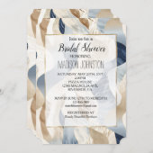 Blue Cream Ocean Zee Sand Beach Abstract Kaart (Voorkant / Achterkant)