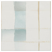 Blue Cream Squares Stof (Close Up)