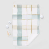Blue Cream White Plaid   Golfhanddoek (Insitu)