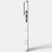 Blue Cream White Plaid Stripes Case-Mate iPhone Case (Achterkant / Links)