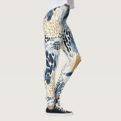 Blue Cream Wit Abstract Leggings (Rechts)