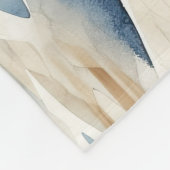 Blue Cream Zee Sand Ocean Serenity Fleece Deken (Hoek)