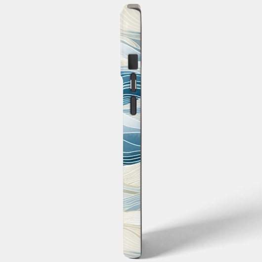 Blue Cream Zee Zand Ocean Waves Case-Mate iPhone Case (Achterkant / Links)