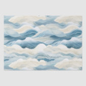 Blue Cream Zee Zand Ocean Waves Tissuepapier (Voorkant)