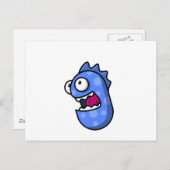 Blue Creature Briefkaart (Voorkant / Achterkant)