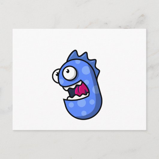Blue Creature Briefkaart (Voorkant)
