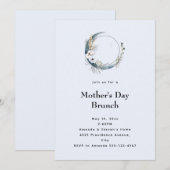 Blue Crescent Moon Moederdag Brunch Kaart (Voorkant / Achterkant)