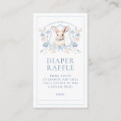 Blue Crest Bunny Baby Boy Douche Luier Raffle Informatiekaartje (Voorkant)